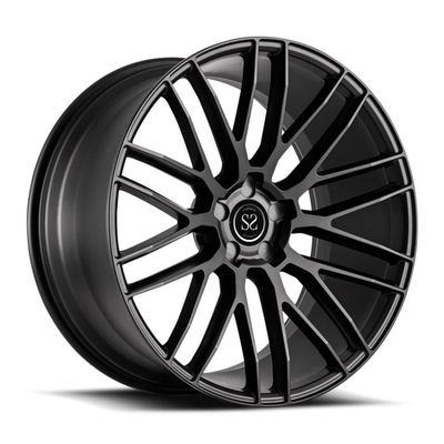 mobil penumpang sport mewah hyper silver black forged monoblock rims wheels untuk jaguar