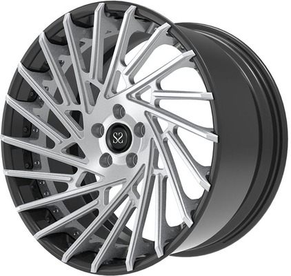 2-piece ditempa roda Sikat Kustom 21 Inch Rims 5x112 Untuk Audi R8 V10 Spyde Ditempa Alloy Rims