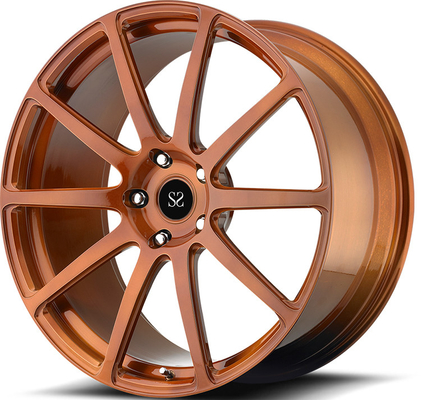 Satin Bronze 22 23 24 inch 1- Piece Forged Wheels Untuk Chevrolet Camaro 5x120.65