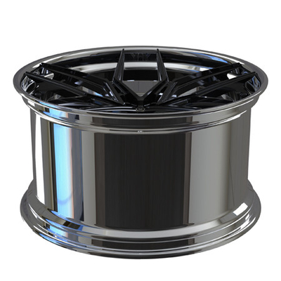 2-piece 22x10 barel dipoles pusat gloss hitam ditempa roda piring dalam untuk 488