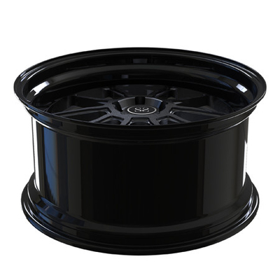 Pusat Desain Tuning Gray Barrel Gloss Black Forged Deep Dish Rims