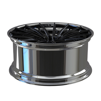 2 Piece Disc Black Barrel Dipoles Aluminium Alloy Wheels Untuk Mercedes Benz C63 Forged Rims