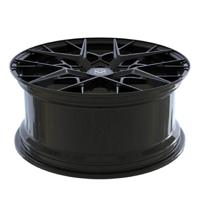 Gloss Black 2 Piece Forged Wheels Disc Barrel Aluminium Alloy Pelek Mobil Rs3 19 Inch
