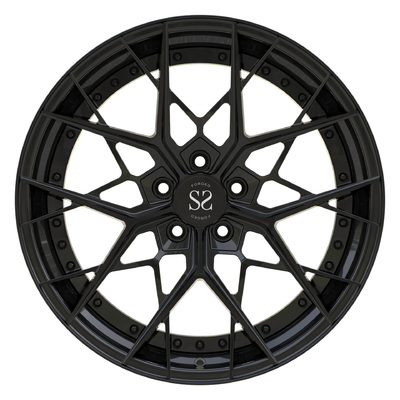 Gloss Black 2 Piece Forged Wheels Disc Barrel Aluminium Alloy Pelek Mobil Rs3 19 Inch