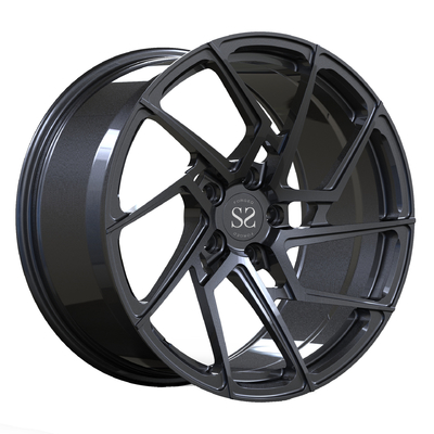 Untuk M3 1 Piece Forged Monoblock Black Car Wheels Alloy Custom Directional Concave Rims