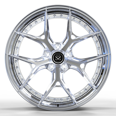 Polish 2 Piece Forged Rims Taggered 19 21 Inches 5x112 Cocok Untuk Audi RS5