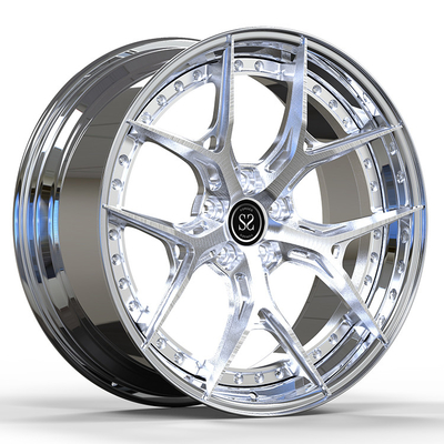 Polish 2 Piece Forged Rims Taggered 19 21 Inches 5x112 Cocok Untuk Audi RS5