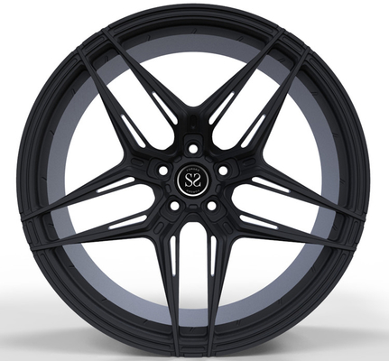Dipoles Hitam 22 Inches 1 Piece Forged Wheels Untuk Golf GTI