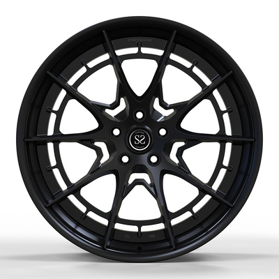 6061-T6 Aluminium Rims Gloss Black Forged Rims 5x112 Cocok untuk Benz CLS