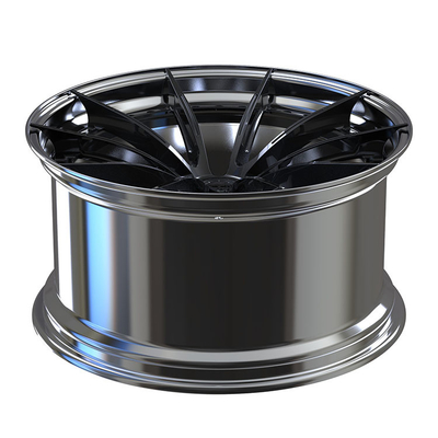 6061-T6 Aluminium Alloy Polish Barrel dan Black Disc 2-PC Rims 5X112 Cocok untuk BWM X6