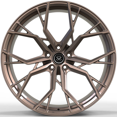 Matt Bronze 1-Piece Forged Wheels 22 Inches Custom Rims Untuk Auid RS5 5x112