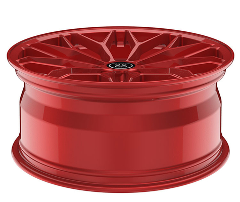 1 buah Roda Tempa Paduan Aluminium Pelek Permen Merah 45ET