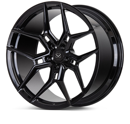 24 Inch 1 Piece Forged Wheels Gloss Black EVO4 Monoblock Untuk Pelek Mobil S6