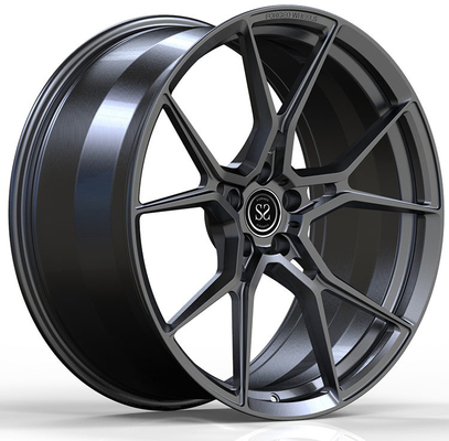 Velg Mobil Monoblock 1 Buah Roda Forged Ukuran 17 18 19 20 Inch Abu-abu Tua