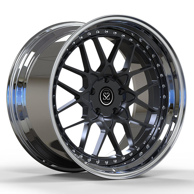 Pelek Roda Paduan Aluminium 2 PC Tempa Kustom 18 19 20 21 22 Inci