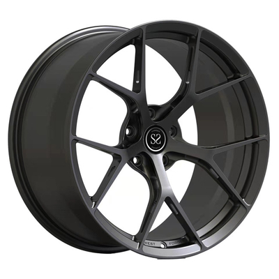Monoblock 1 Piece Forged Wheels Aluminium Brushed Black untuk Velg Mobil BMW M3