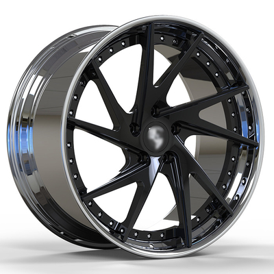 Gloss Black Face 2-PC Forged Rims Dipoles Barel 21 22 Inches Untuk Porsche Cayenne 991