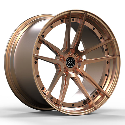 Perunggu 2-PC Forged Alloy Rims 18 19 20 21 22 23 Inches Untuk Porsche 991 996 963