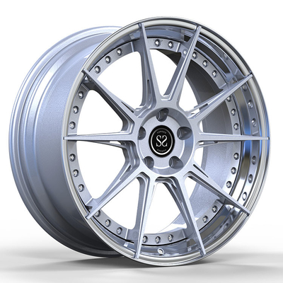 21 22 Inch Forged 2-PC Aluminium Alloy Rims Matt Silver Untuk Alfa Romeo Giulia