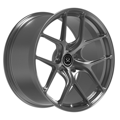 Aluminium Monoblock 1 Piece Forged Wheels 19inch Brushed Grey Untuk BMW M2 Car Rims