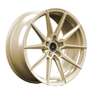 Monoblock 1 PC Forged Wheels 20inch 20x10.5 Emas Disikat Untuk BMW M5 Mewah