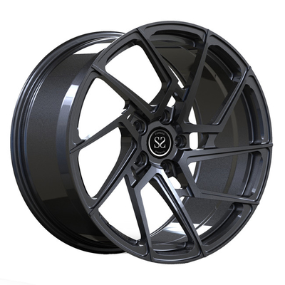 Monoblock 1 Piece Forged Wheels 19inch Rotaional Grey Spoke Discs Untuk Audi S4