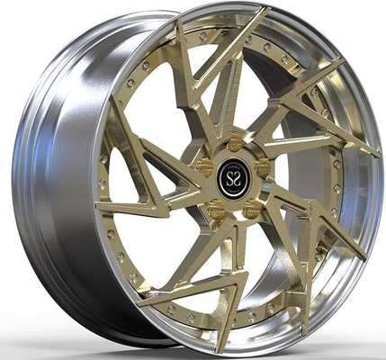 Chevrolet Corvette 2PC Ditempa Aluminium Paduan Velg C05 9Jx19 Dipoles Perunggu Disc