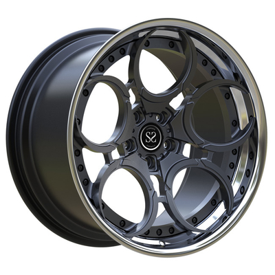 Dipoles 2 Piece Forged Wheels 19 Inch Staggered Gun Metal Spokes Untuk Toyota Supra Melangkah