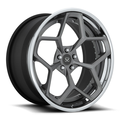 21 Gloss Black 2 Pelek Tempa PC Paduan Khusus Audi Q7 / 22 Inci
