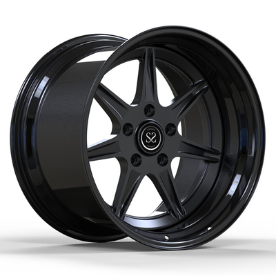 20Inch 2 Buah Ditempa Langkah Bibir Besar Velg Roda Gloss Matte Hitam untuk Porsche Cayman