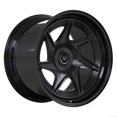 Black Gloss Matte 2 Piece Forged Step Lip Rims 20 inci Untuk Porsche Cayman