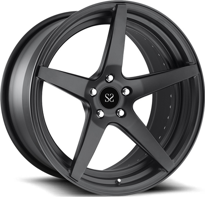 Monoblock Concave 1 Piece Forged Aluminium Alloy Wheels Rim Spoke Tipis Ringan