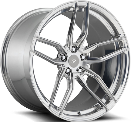 18 Inch Black Forged Aluminium Alloy Monoblock Wheels Rim Untuk Mobil Mewah