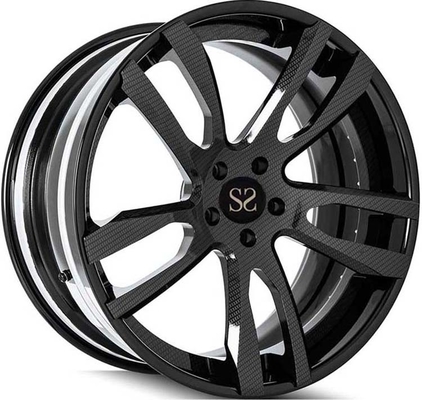 Wajah Hitam 3PC Pelek Aluminium Tempa Roda Ford Mustang 20x9.5 | 20x12.5