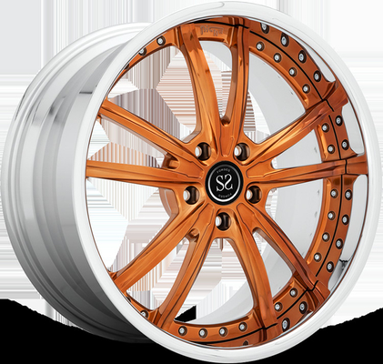 Matt Brown Custom 2 Piece Forged Wheels 21x9 5x112 Untuk Audi S8