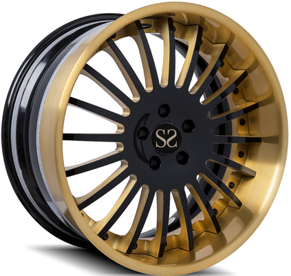 Custom Brushed Lip 3 Piece Forged Alloy Rims 20 X 12 Dan 21 X 13 Untuk Audi R8 2020