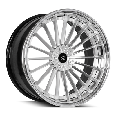 21x10 21x12 3PC Forged Aluminium Alloy Wheels Polish Untuk C6 Corvette Z06