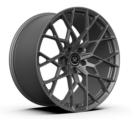 Velg Monoblock Forged Matte Black 22 inci 22x10.5 22x11.5 Roda Porsche Cayenne Terhuyung-huyung