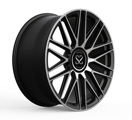 Monoblock 1 Piece Rims Forged Wheels Black Machined Face 21x9 21x10 Staggered Mercedes Benz