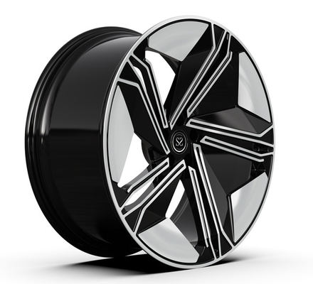 Monoblock Deep Concave Forged Wheel Rim 23x10.5 Black Machined Face Audi RS Q8