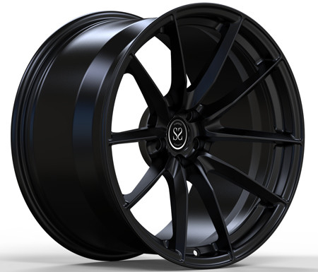 18X10.5 1 Buah Velg Mobil Kustom Matte Hitam Cekung Dalam