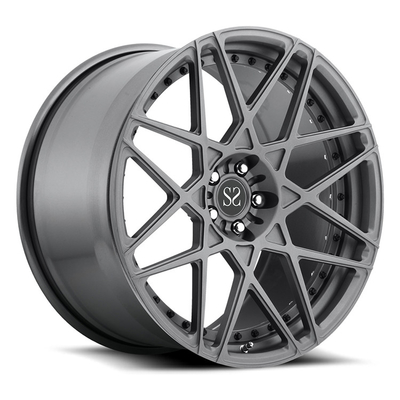 Alloy Custom Rims 1PC Wheel Forged Untuk Land Rover Ferrari Hitam 18 19 Inch 5x112