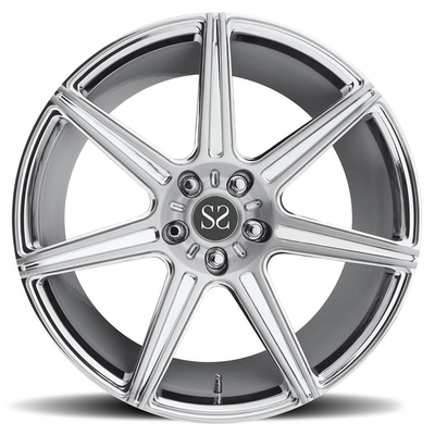 Perak Diparut Barel 1 Piece Aluminium Alloy Wheels 20 Inch 5x120 Untuk Porsche