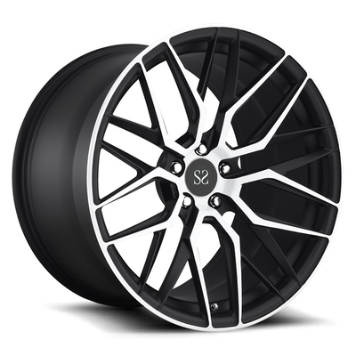 Aluminium Alloy 1PC Digunakan Rims PCD 5x120 Putih Dan Hitam Mesin Wajah