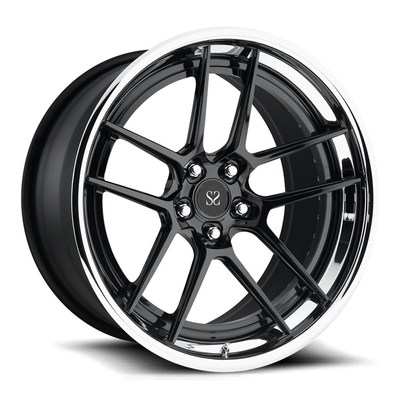Polished 2PC ditempa Alloy Custom rims 20 21 22 Inch 5x112 Untuk GLS Roda