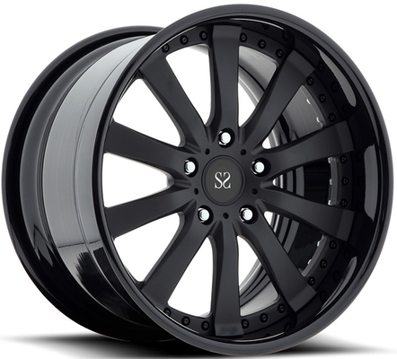 20 21 22 Inch Ferrari 2 Piece Wheels Hitam Pcd 5x112 5 lubang