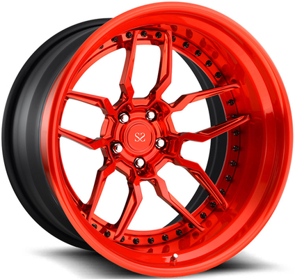 3 PC 5x120 BMW E90 320i Roda 18 19 20 21 22Inch Mesin Merah Wajah Alloy Digunakan