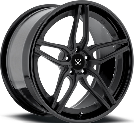Black Barrel Untuk velg A8 21 inci 2-PC Dipalsukan Alloy Custom Rim
