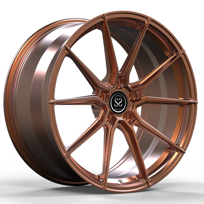 Porsche Macan Gloss Perunggu 22x10 dan 10.5 Custom 1-PC Forked Rim