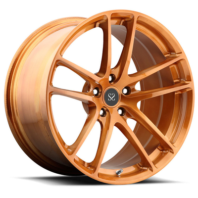 18 inci 1 Piece Alloy Aluminium Digunakan Untuk Roda RS3 Orange Custom Luxury Rims